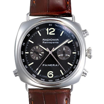 パネライ コピー PANERAI ラジオミール PAM00214 ラトラパンテ クロノグラフ ブラック